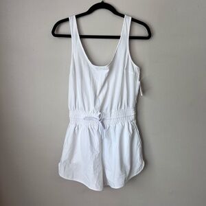 Abercrombie White Athletic Romper